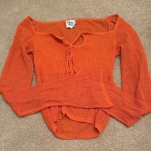Princess Polly Vibrant Orange Knit Top